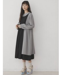 merry jenny | ギャザーチェックコンビワンピース(ワンピース)