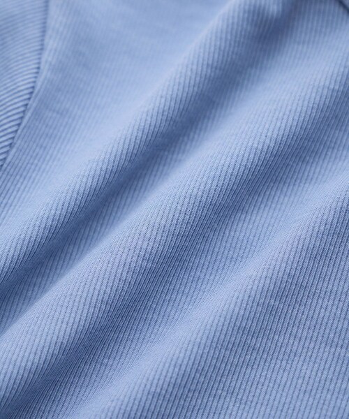 ROPE'（ロペ）の「コンフォートリブハーフスリーブカットソー(5分袖)/イージーケア・接触冷感（Tシャツ/カットソー・レディース・ブラック/ブラウン/サックス・F）」の20枚目の写真