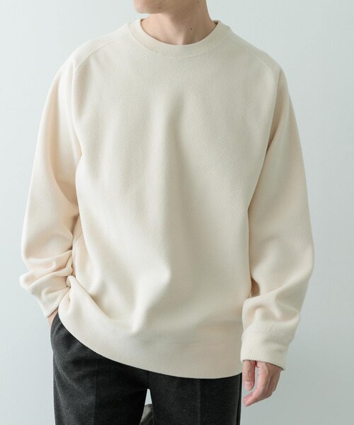 ITEMS URBANRESEARCH（アイテムズ アーバンリサーチ）の「発熱機能 クルーネックラグランTops（Tシャツ/カットソー・メンズ・GREIGE/OFF/BLK・M/L）」の7枚目の写真