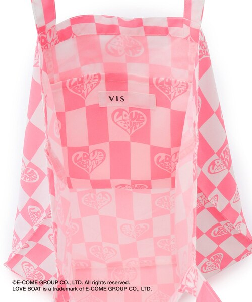 VIS（ビス）の「【LOVE BOAT VIS別注】ロゴトートバッグ【A4対応】（トートバッグ・レディース・ゴールド/シルバー/ピンク系/ブラウン・F）」の20枚目の写真