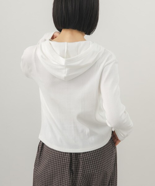 KBF（ケイビーエフ）の「ランダムRIBフーディー（パーカー・レディース・OFF/BROWN/RED・One）」の8枚目の写真