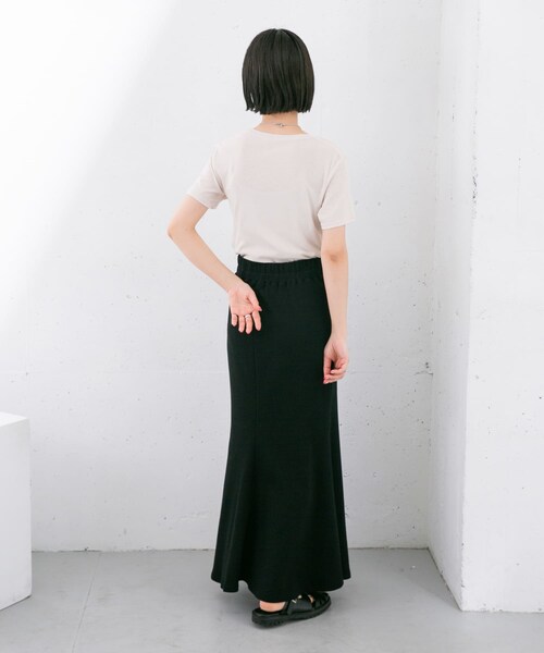 KBF(ケイビーエフ)の「コンパクトベーシックTシャツ(Tシャツ/カットソー・レディース・BLUE/IVORY/ORANGE/D.BROWN・one)」の10枚目の写真