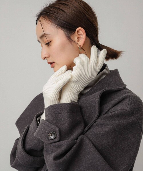 SENSE OF PLACE by URBAN RESEARCH（センスオブプレイスバイアーバンリサーチ）の「モチモチニットグローブ（ベルト・レディース・RED/OFF WHITE/CHARCOAL・one）」の10枚目の写真