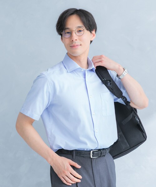 URBAN RESEARCH DOORS(アーバンリサーチドアーズ)の「LIFE STYLE TAILOR セミワイド半袖シャツ(シャツ/ブラウス・メンズ・WHITE/BLUE/NAVY-ST・37/39/41/43)」の20枚目の写真