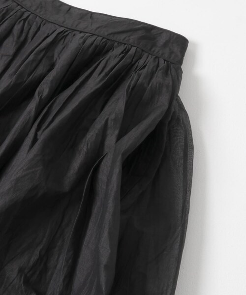 URBAN RESEARCH ROSSO（アーバンリサーチロッソ）の「MARILYN MOON　sheer cotton gather skirt（スカート・レディース・BLACK/GRAY・FREE）」の7枚目の写真