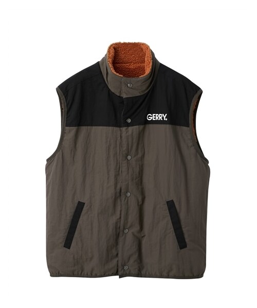 nissen（ニッセン）の「リバーシブルベスト【大きいサイズメンズ】/GERRY（ジェリー）（ベスト・メンズ・#230オレンジ&グレー/#840ブラック&ブルー・3L/4L/5L）」の5枚目の写真