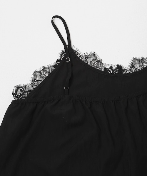 ITEMS URBANRESEARCH（アイテムズ アーバンリサーチ）の「レースキャミチュニック（チュニック・レディース・DOT/BLK/BRN/OFF・Free）」の22枚目の写真