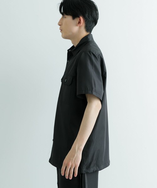 ITEMS URBANRESEARCH(アイテムズ アーバンリサーチ)の「TAION Military Half Sleeve Shirts(シャツ/ブラウス・メンズ・BLK/OLV/D.SAGE GRN/CREAM/L.BRN・M/L)」の19枚目の写真
