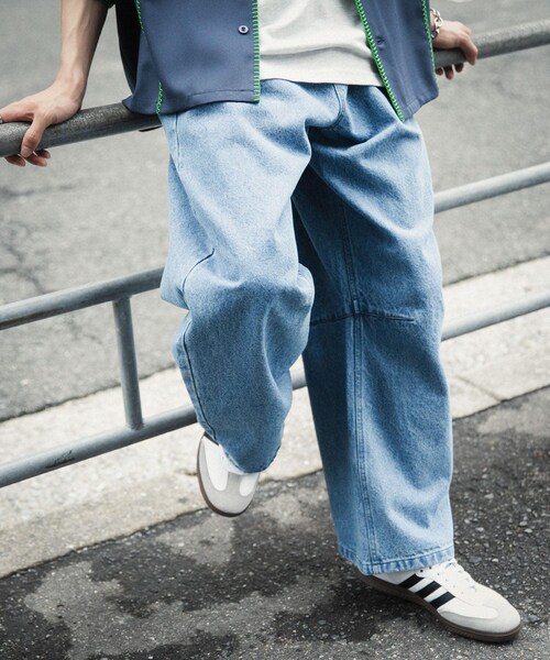 SENSE OF PLACE by URBAN RESEARCH(センスオブプレイスバイアーバンリサーチ)の「カーブデニムパンツ(デニムパンツ・メンズ・BLACK/L.INDIGO・M/L)」の18枚目の写真