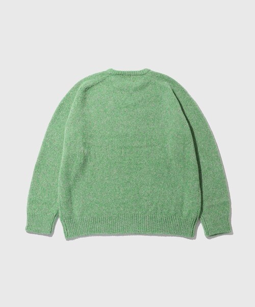 ADAM ET ROPE'（アダムエロペ）の「【URU/ウル】CREW NECK KNIT（ニット/セーター・メンズ・グリーン・F）」の9枚目の写真
