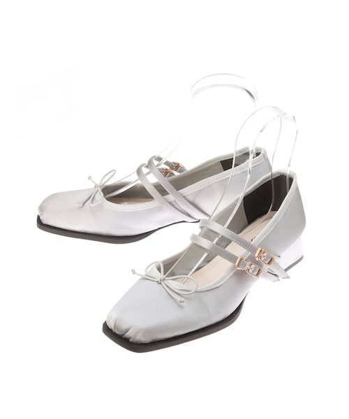 dazzlin（ダズリン）の「バレエメリージェーン（バレエシューズ・レディース・オフホワイト/グレー/ブラック/シルバー・M/L）」の21枚目の写真