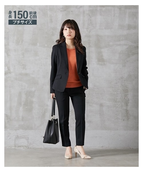小さいサイズ　【レディーススーツ】ウール調細身パンツスーツ　低身長さん・小柄女性 nissen（ニッセン）の「小さいサイズ 【レディーススーツ