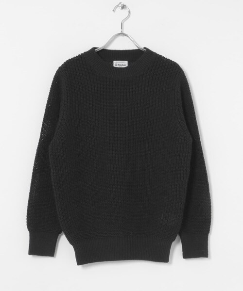 THE GOODLAND MARKET（ザグッドランドマーケット）の「米富繊維　WASHI COTTON TAPE KNIT PULLOVER（ニット/セーター・レディース・62BLUE/14BLACK/40IVORY/50LIME・1/3）」の2枚目の写真