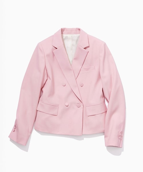 ROPE'（ロペ）の「ノンミュールジングウール テーラードジャケット/セットアップ対応（テーラードジャケット・レディース・ピンク/ライトグレー/ネイビー・36/38）」の9枚目の写真