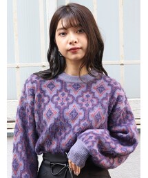 MURUA | タイルパターンニット(ニット/セーター)