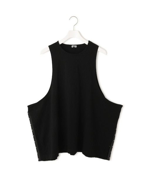 ADAM ET ROPE'(アダムエロペ)の「【TanC(タンク)】SIDE OPEN TANKTOP(タンクトップ・レディース・ブラック/ホワイト・F)」の2枚目の写真