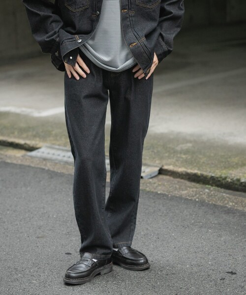 ITEMS URBANRESEARCH（アイテムズ アーバンリサーチ）の「5-pocket DENIM PANTS（デニムパンツ・メンズ・BLK/IDG BLU/BLU・M/L）」の5枚目の写真