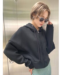 EMODA | ボンディングジップフーディー(パーカー)