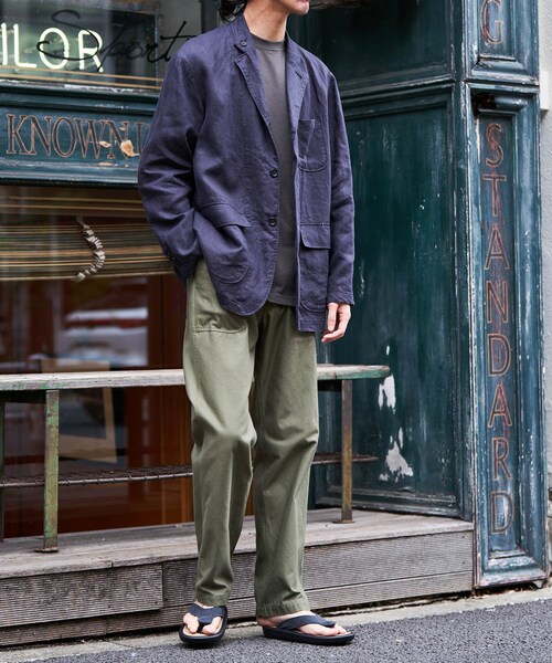 ADAM ET ROPE'（アダムエロペ）の「【BONCOURA/ボンクラ】ベイカーパンツ（その他パンツ・メンズ・オリーブ・28/30/32）」の7枚目の写真