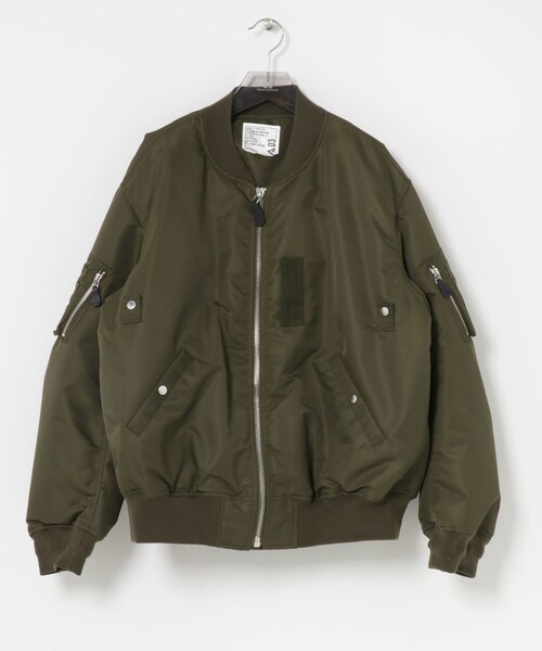 URBAN RESEARCH（アーバンリサーチ）の「phenix　JACKET TYPE P-0012（MA-1・メンズ・BLK/KHAKI・3/4）」の10枚目の写真