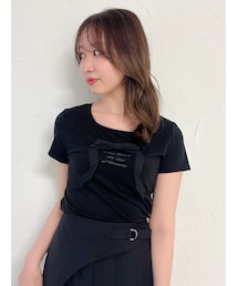 dazzlin | リボンディティールドッキングTシャツ(Tシャツ/カットソー)