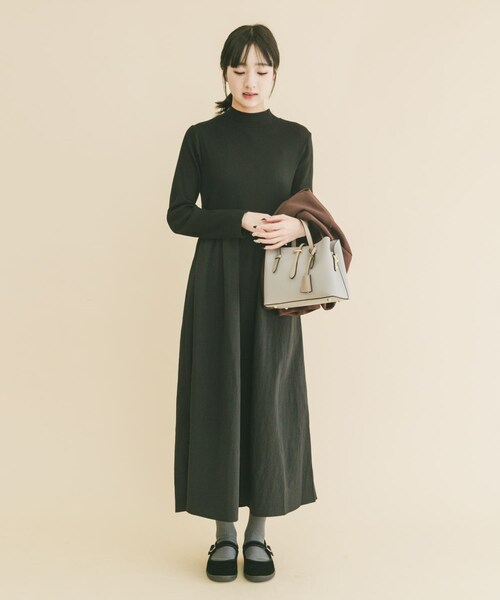 ITEMS URBANRESEARCH(アイテムズ アーバンリサーチ)の「『イージーケア』マルチWAYダンボールカーディガンワンピース(ワンピース・レディース・GRY/BRN・Free)」の20枚目の写真