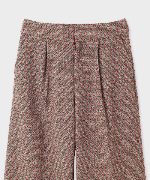 ROPE'（ロペ）の「【Masaco Teranishi（マサコテラニシ）】PAWPAW TWEED TROUSERS｜ツィードパンツ（スラックス・レディース・ダークブラウン・36/38）」の7枚目の写真