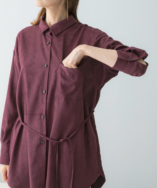 URBAN RESEARCH ROSSO（アーバンリサーチロッソ）の「ピーチタッチデザインシャツ（シャツ/ブラウス・レディース・WHITE/CH/LACQUER・FREE）」の14枚目の写真