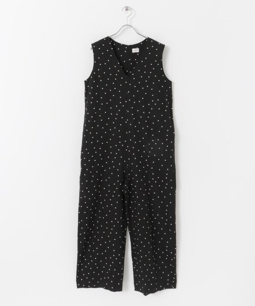 URBAN RESEARCH DOORS(アーバンリサーチドアーズ)の「リネンレーヨンドットオールインワン(サロペット/オーバーオール・レディース・NATURAL/BLACK・S/M)」の14枚目の写真