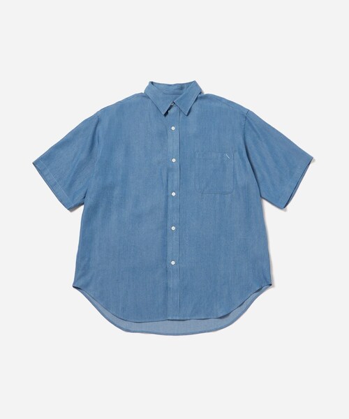 Saturdays NYC(サタデーズ ニューヨークシティ )の「Luca Chambray SS Shirt(シャツ/ブラウス・レディース・ブルー・L/M/S/XL)」の5枚目の写真