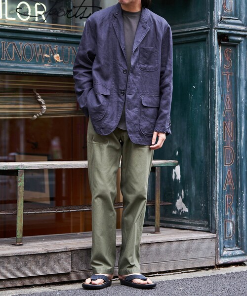 ADAM ET ROPE'（アダムエロペ）の「【BONCOURA/ボンクラ】ベイカーパンツ（その他パンツ・メンズ・オリーブ・28/30/32）」の6枚目の写真