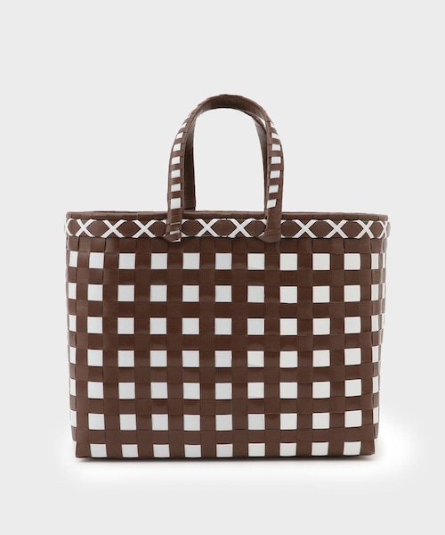 ROPE'（ロペ）の「【PA LI（パリ）】MARKET BASKETS ｜SMALL（かごバッグ・レディース・ダークブラウン・F）」の2枚目の写真