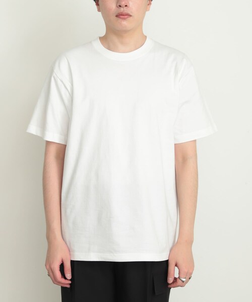 SENSE OF PLACE by URBAN RESEARCH（センスオブプレイスバイアーバンリサーチ）の「Hanes　BEEFY T-SHIRTS 1P（Tシャツ/カットソー・メンズ・WHITE/BLACK/D.PURPLE/D.GREEN・M/L/XL）」の5枚目の写真