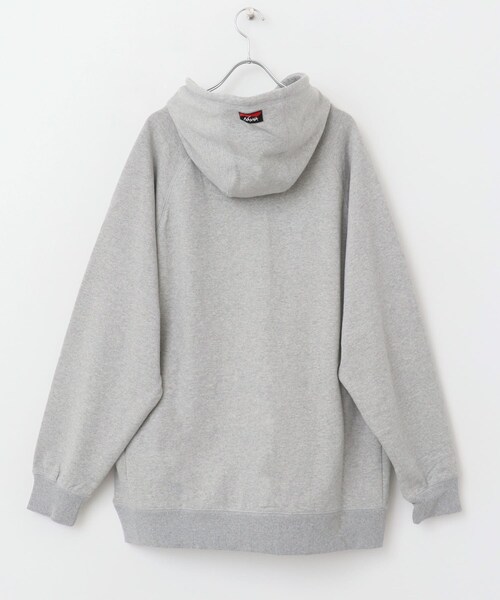 EKAL（エカル）の「NANGA　ECO HYBRID BOX LOGO SWEAT HOODIE（スウェット・メンズ・L.GRY・M/L）」の7枚目の写真