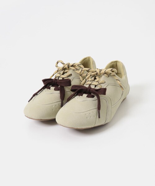 SENSE OF PLACE by URBAN RESEARCH（センスオブプレイスバイアーバンリサーチ）の「ツインコードフラットスニーカー（スニーカー・レディース・BLACK/BEIGE/PINK・S/M/L）」の21枚目の写真