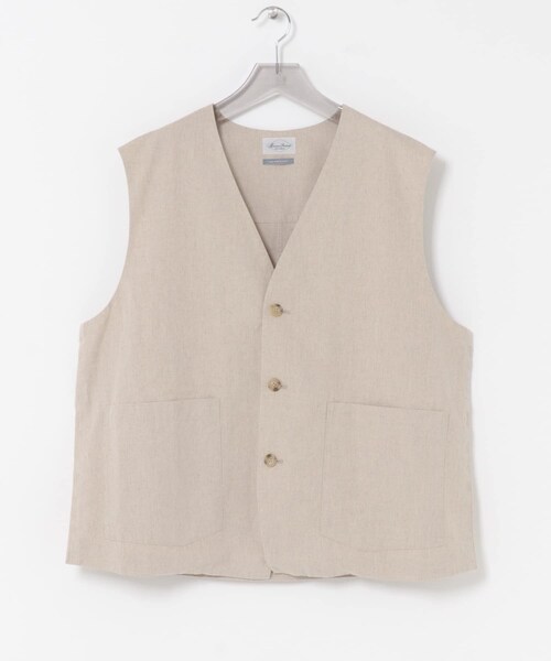 URBAN RESEARCH(アーバンリサーチ)の「Marvine Pontiak Shirt Makers VEST(ベスト・メンズ・SOBA・One)」の6枚目の写真