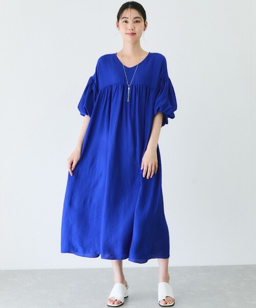 Jayro(ジャイロ)の「袖ボリュームワンピース(ワンピース・レディース・ブラック/ブルー/ピンク・F)」の9枚目の写真