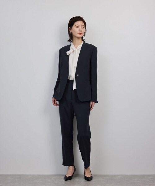 ROPE'（ロペ）の「トリアセダブルクロス テーパードパンツ/イージーケア・25AW（その他パンツ・レディース・ネイビー・36/38/40）」の14枚目の写真