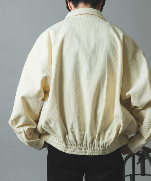 ITEMS URBANRESEARCH(アイテムズ アーバンリサーチ)の「『セットアップ対応』プレミアムコーデュロイドリズラージャケット(ブルゾン・メンズ・IVORY/BLACK/BROWN/NAVY・M/L)」の10枚目の写真
