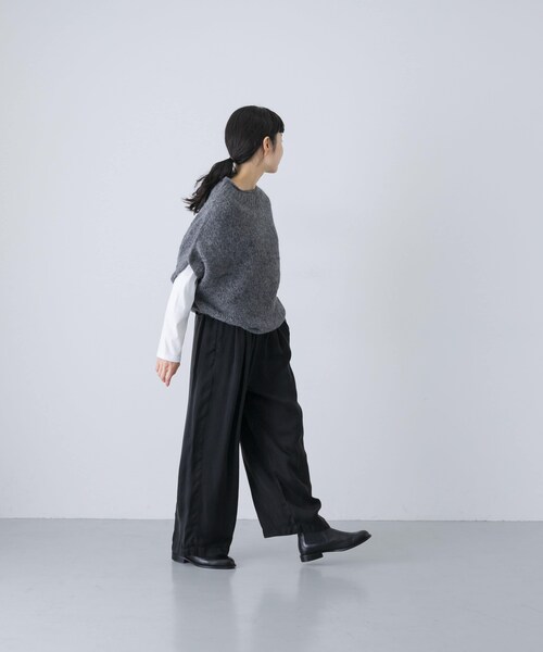 かぐれ（カグレ）の「キュプラウォッシュドパンツ（その他パンツ・レディース・BLACK・Free）」の9枚目の写真