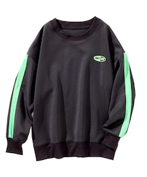 QUNTSTYLE | ビッグシルエットスウェットプリントトレーナー（男の子・女の子)(スウェット)