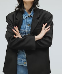 ADAM ET ROPE' | ［JACKET］【SUSTAINABLE】BOXY SINGLE BREASTED JACKET(テーラードジャケット)