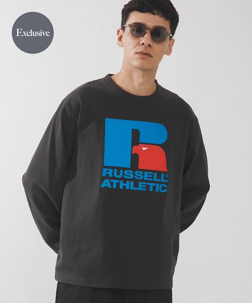 URBAN RESEARCH Sonny Label（アーバンリサーチサニーレーベル）の「『別注』RUSSELL ATHLETIC×SonnyLabel　プリントヘビージャージーロングTシャツ（Tシャツ/カットソー・メンズ・ホワイト/アッシュグレー/チャコール・M/L）」の3枚目の写真