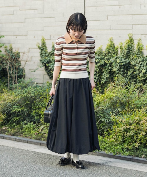 URBAN RESEARCH（アーバンリサーチ）の「バルーンギャザースカート（スカート・レディース・OFF WHITE/BLACK/NAVY・Free）」の20枚目の写真