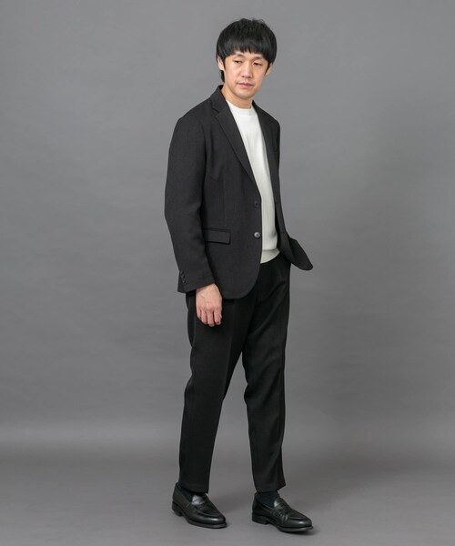 LIFE STYLE TAILOR　ブラッシュドツイルストレッチジャケット