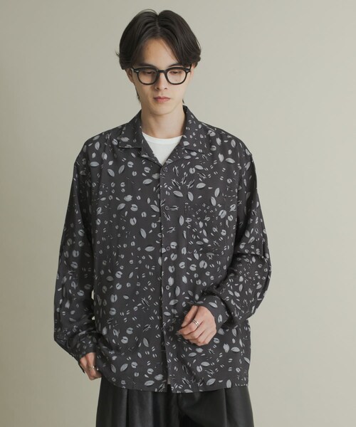 SENSE OF PLACE by URBAN RESEARCH(センスオブプレイスバイアーバンリサーチ)の「アソートパターンオープンカラーロングスリーブシャツ(シャツ/ブラウス・メンズ・BLK×CHA/L.BEG×GRN/NVY×BLU・M/L)」の8枚目の写真