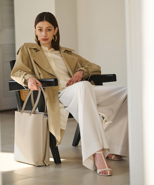 ROPE'（ロペ）の「【A4対応】【E'POR】Y BAG Large【通勤】【メディア掲載】（トートバッグ・レディース・ライトグレー/ダークブラウン/ブラック/オフホワイト/ブラウン/ベージュ系/カーキ・F）」の7枚目の写真