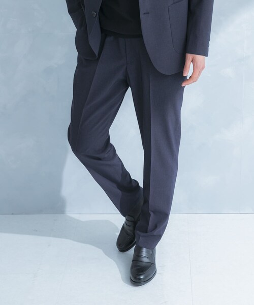 URBAN RESEARCH DOORS(アーバンリサーチドアーズ)の「LIFE STYLE TAILOR リネンライクコンフォータブルパンツ(スラックス・メンズ・BLUE NAVY/GRAY/OLV BROWN・S/M/L/XL)」の4枚目の写真