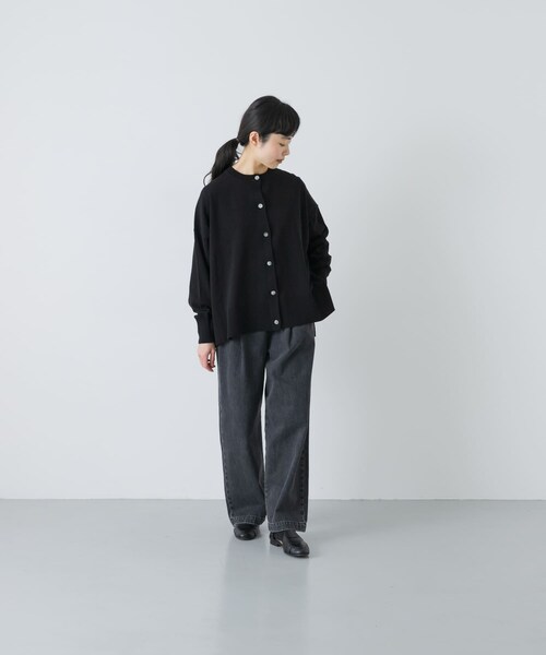 かぐれ（カグレ）の「ハイツイストコットンワイドカーディガン（カーディガン/ボレロ・レディース・GRAY/RED/BLACK・Free）」の10枚目の写真