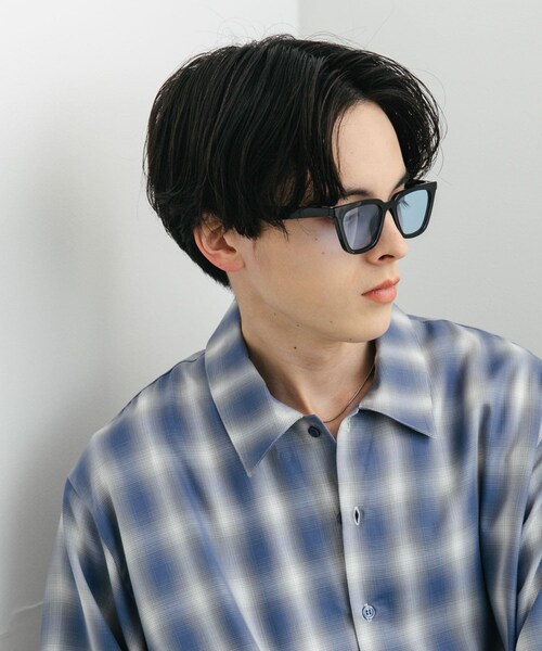 SENSE OF PLACE by URBAN RESEARCH(センスオブプレイスバイアーバンリサーチ)の「キャットアイサングラス(メガネ・メンズ・BLK×BLU/BLACK/CLR BRN・one)」の6枚目の写真